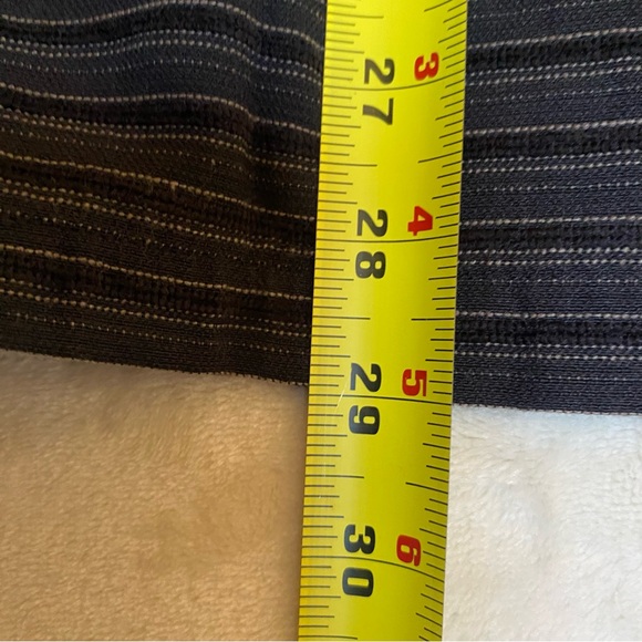 R2 Black Striped Casual Button Down Shirt Long Sleeve Rayon/Polyester Sz S - Picture 10 of 10